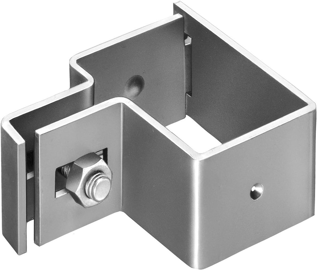 656805 Eindklem | voor vierkante palen | thermisch verzinkt | M8 x 30 mm