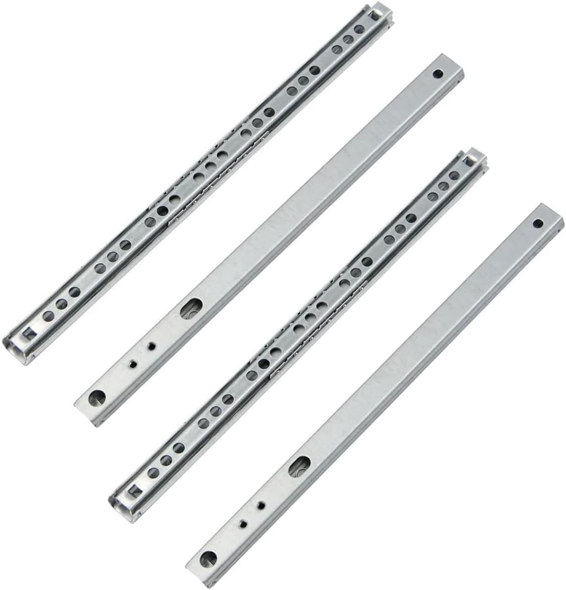 Ladegeleiders 17mm Kogelgeleiders 342mm Kogellager Railsysteem Keuken Ladegeleider Volledig Uitschuifbaar Railgeleiders Laderails 10kg Draagkracht