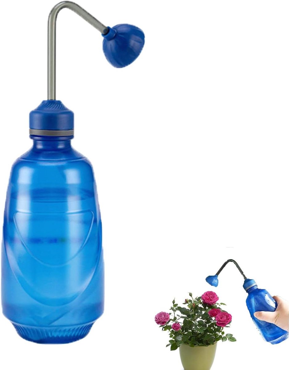 Water Gieter - Spuitfles Planten - Zaailingen Verzorgen - Zachte Precisie Spray - 450 ml - Blauw