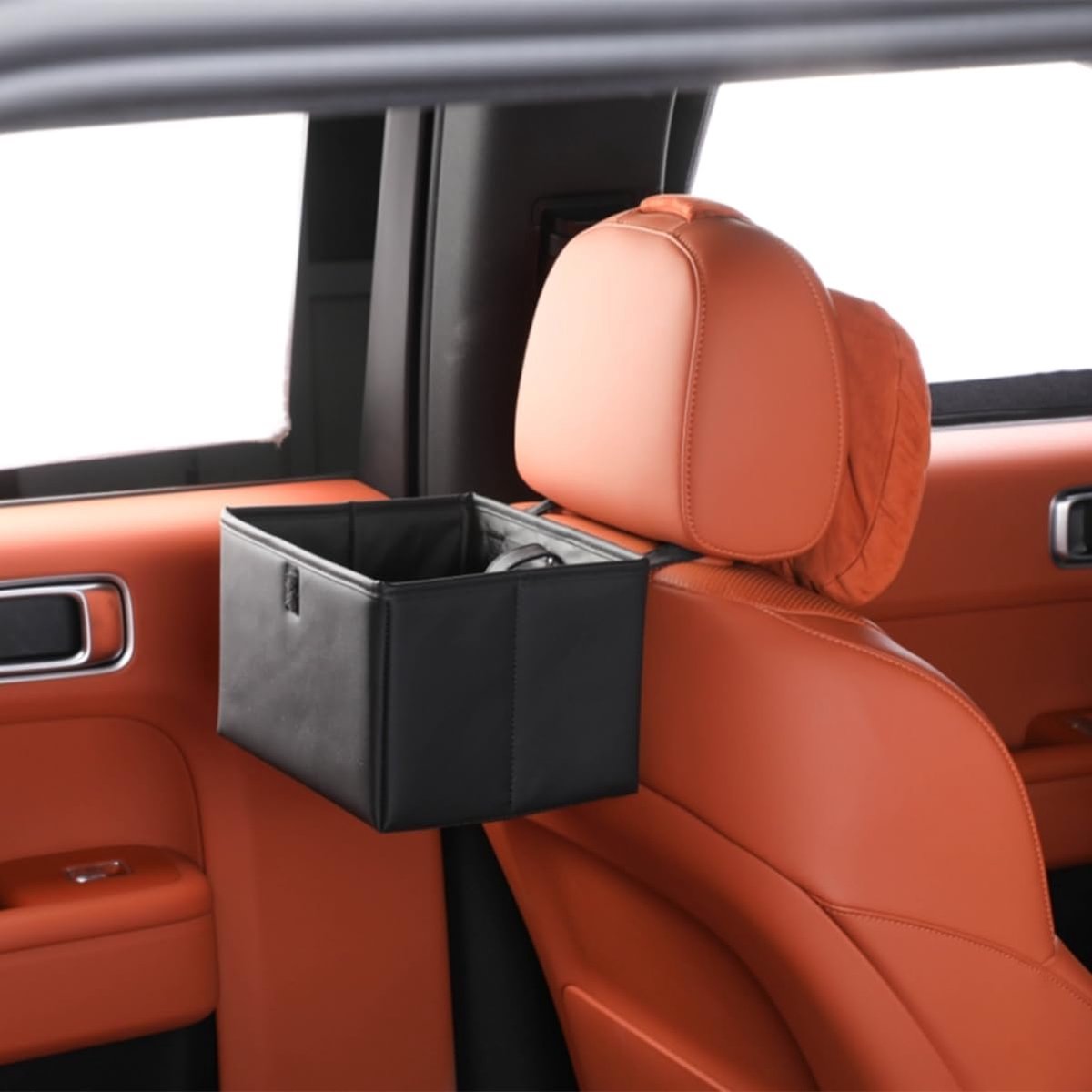 lekvrije auto vuilnisbak, universele hangende automatische vuilniszak, multifunctionele organizer voor buiten reizen, opvouwbare vuilnisbak voor vrachtwagen, SUV, thuis, kantoor (zwart)