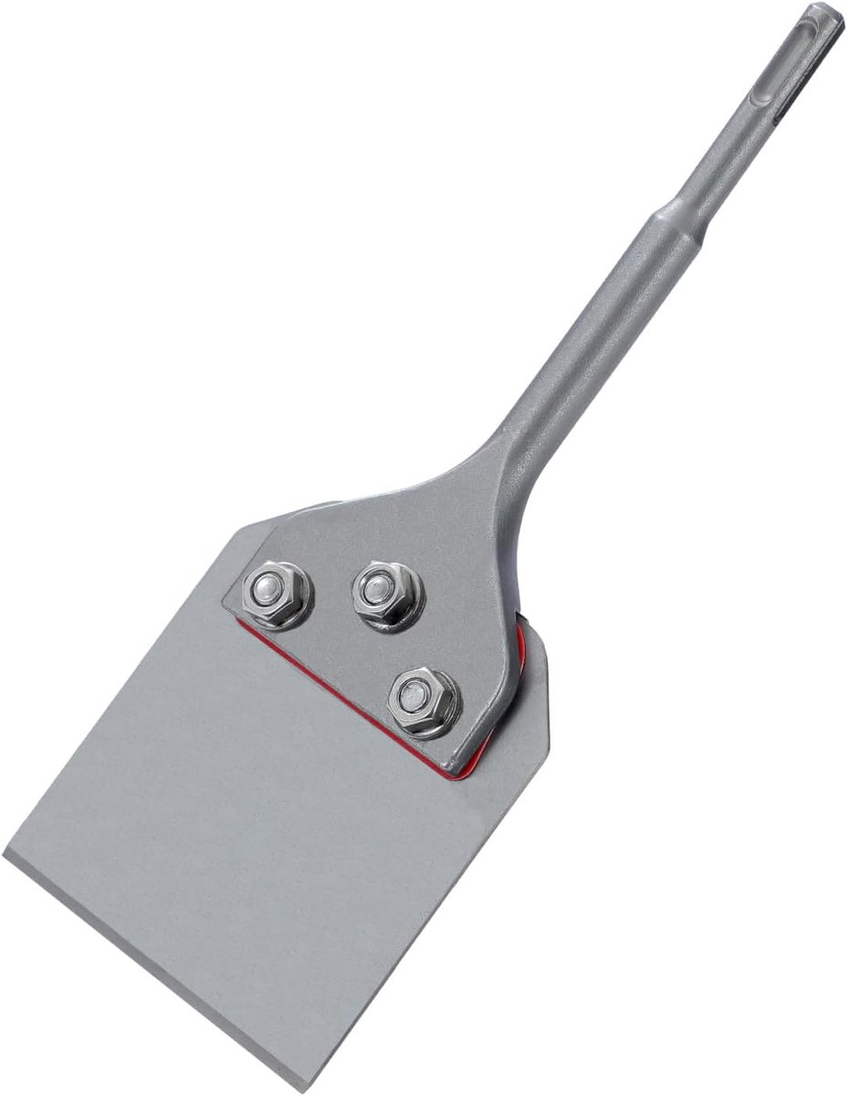 SDS-Plus vloerschraperbeitel van 4 inch (265 x 100 mm) voor het verwijderen van tegels, vloerlijm, tapijten, linoleum, multiplex en wandoppervlakken
