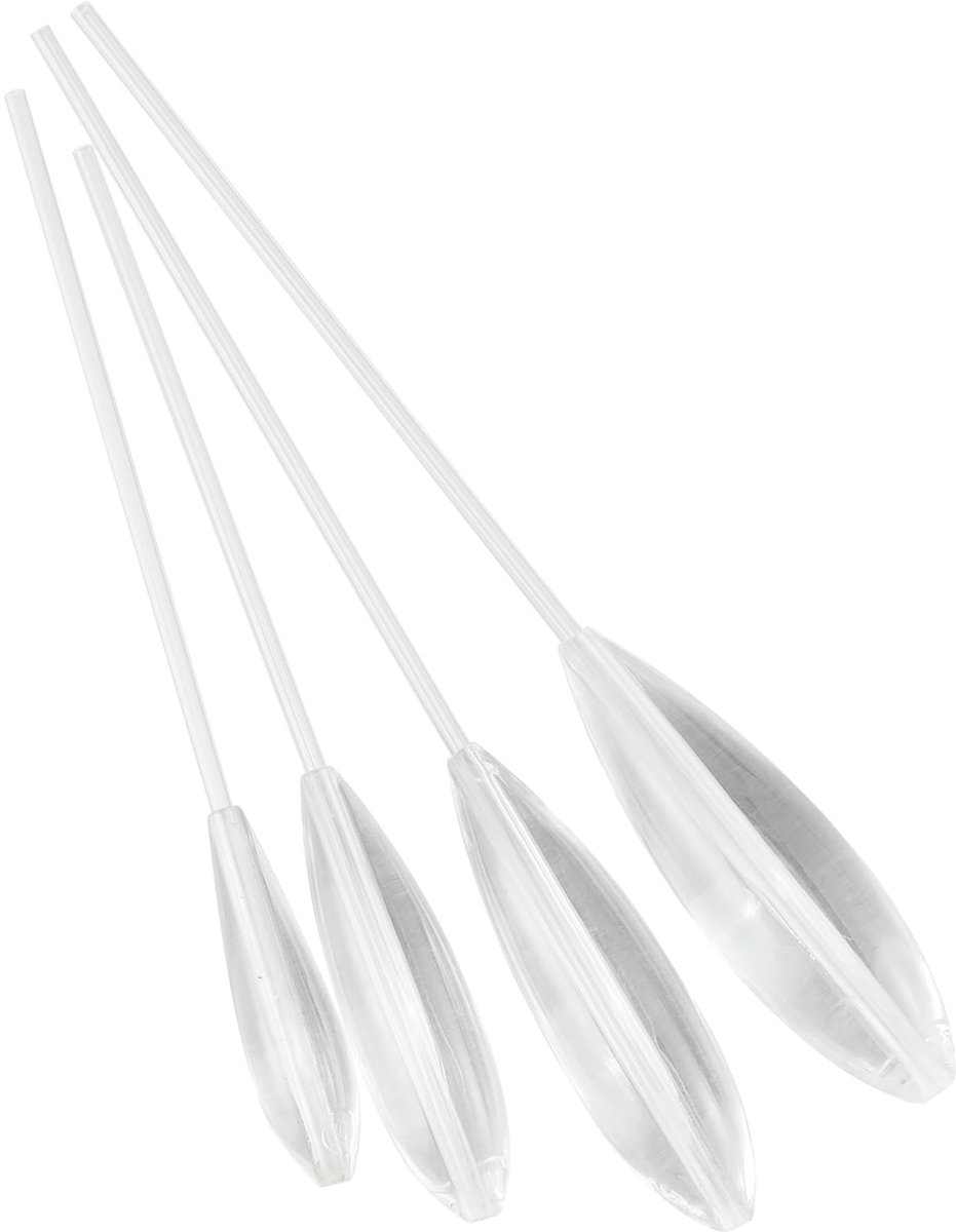 Sbirolino Poseerset, 4 stuks, 5-30 g, zinken/drijven/langzaam zinkende sleeppose voor forelaas zoals foreldeeg en forellepels