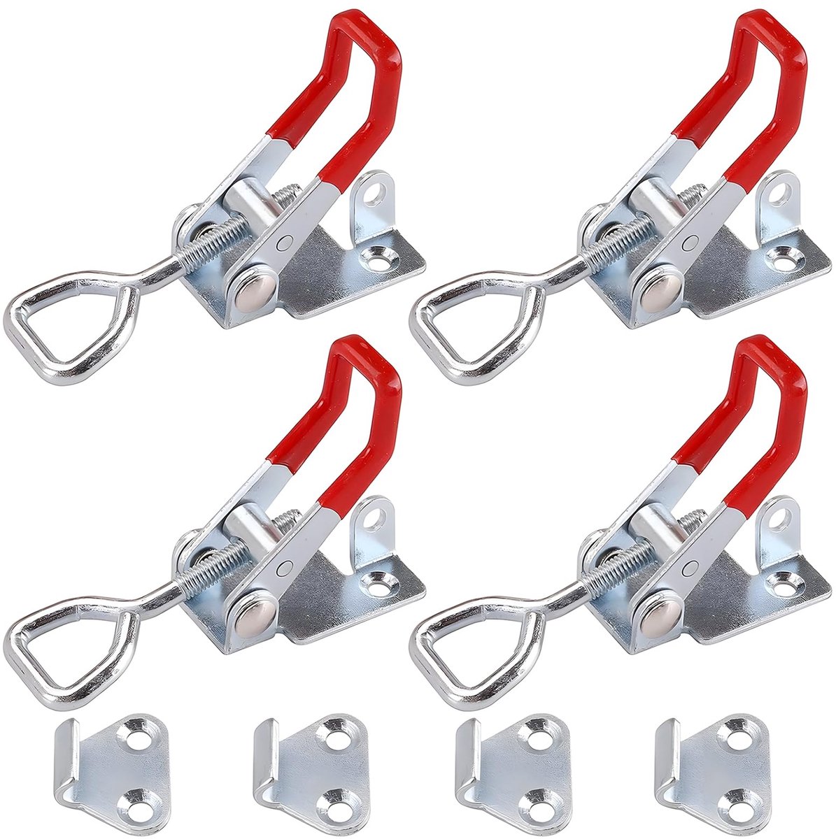 roestvrij staal, 4 stuks kliksluiting GH-4003 boordwandsluiting, kistsluiting, kniehendelspanner, hendelsluiting, hendelsluiting, vasthouden capaciteit knop togle latch (600 kgf)
