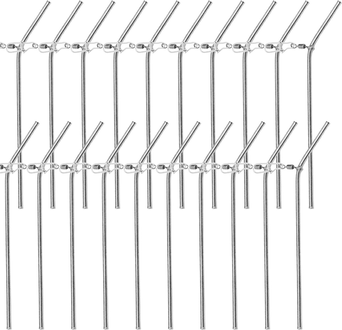 Anti-tangle boom-set, anti-klitten, metalen afstandhouder, vissen, 9/12 cm, sleeves visset, feeder, vissen, accessoires, karperaccessoires, basisvissen, voedermand, vissen, tangle