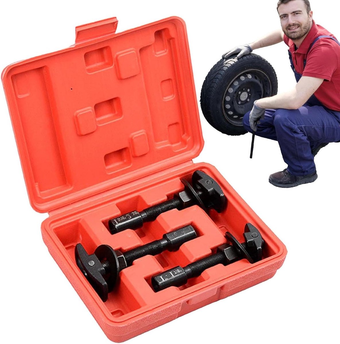 Wiellagertrekker Set - Astrekker Schuifhamer - Auto Onderhoud - Drie Maten Inbegrepen - 1.5 kg - Niet gespecificeerd