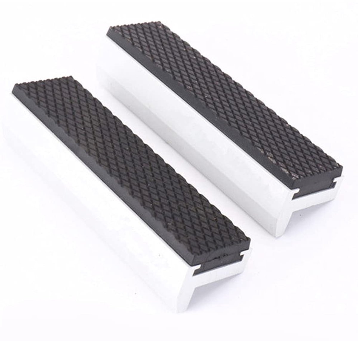2 Stuks Bankschroef Beschermbekken, Extra Zachte Accessoires Draaibaar met Spanbekken Breedte, Bakbeschermer met Magneten voor Machinebankschroef, Tijgertangenaccessoires