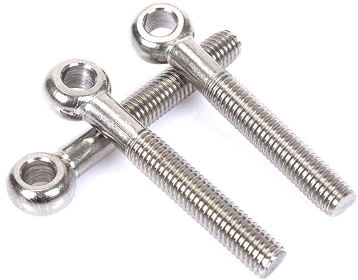 Ringbouten, RVS Machines Hijsoogbout Gedeeltelijke schroefdraad, M10×70mm,2 pcs