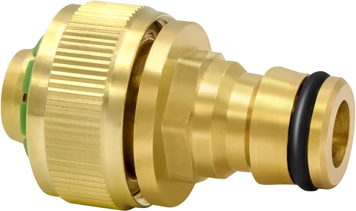 Steeksysteem slangstuk met steekkoppeling 13170, 1/2", messing blank