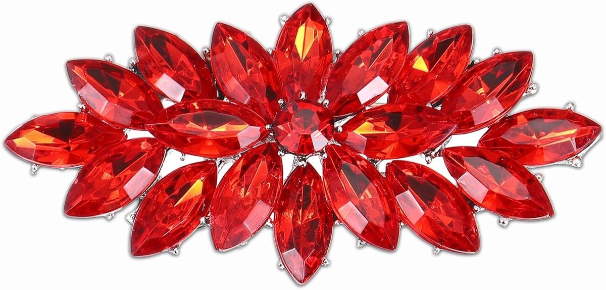 Marquise Strass Broche Pin, Strass Corsage Broches Crystal Flower Revers Pin voor Vrouwen Bruiloft Pak Kleding Hoed Jurk Sieraden Gift