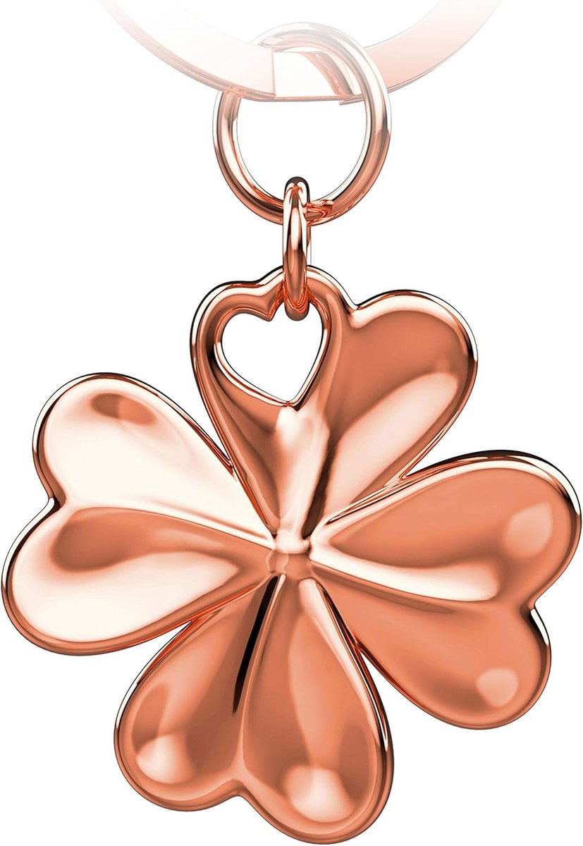 Geluksbrenger klaverblad sleutelhanger Shamrock - viel succes test geluksbrenger - Viel Glück Operation, New Job - Goede reis gelukssleutelhanger klaverblad