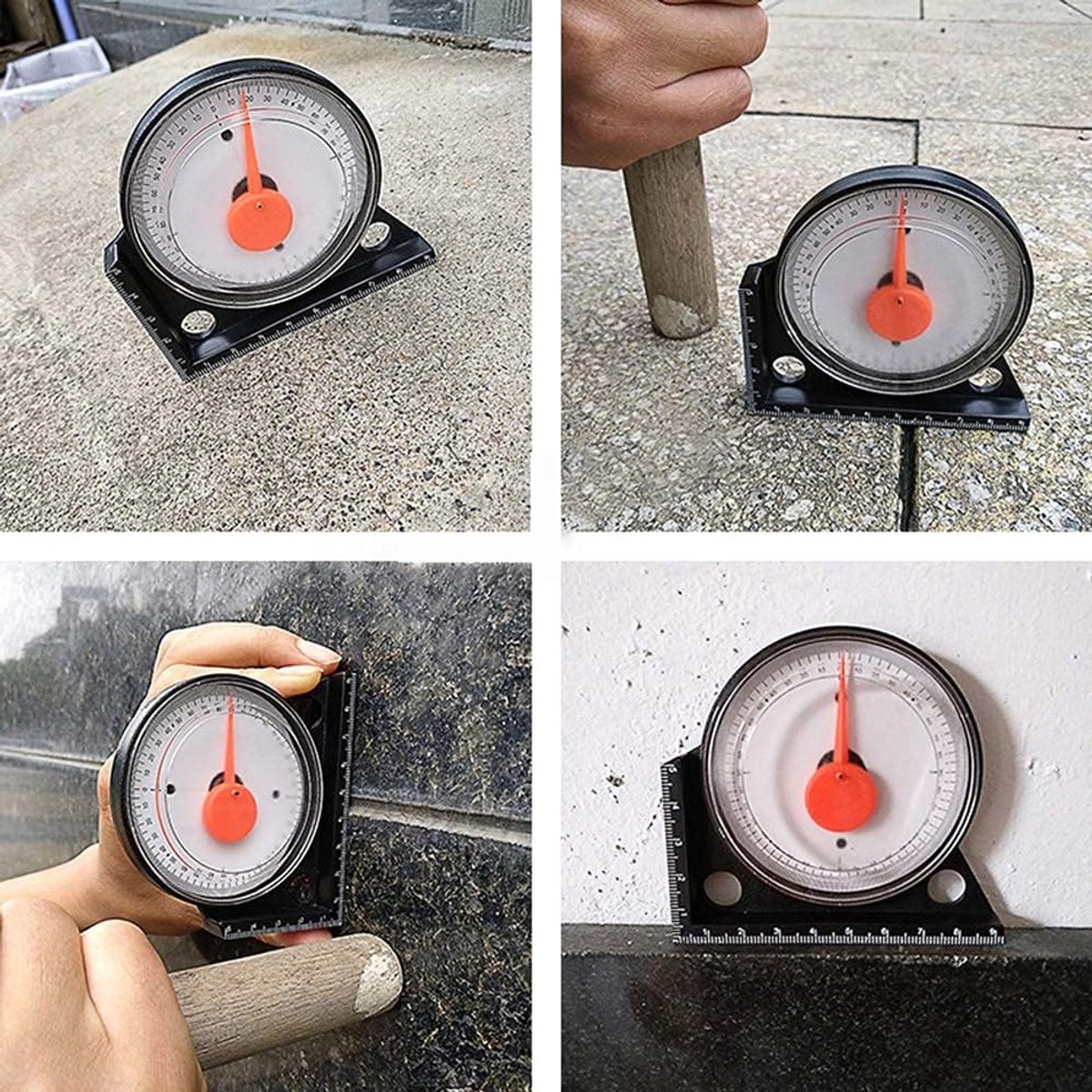 Inclinometer Meetinstrument Gradenboog Tilt Level Meter Hoekzoeker Clinometer Helling Hoek Meter Met Magnetische Basis
