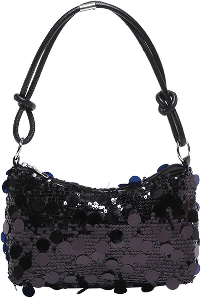clutch glitter pailletten, dames glitter tas schoudertas elegante avondtas met ritssluiting handtas voor gala bruiloft party banket