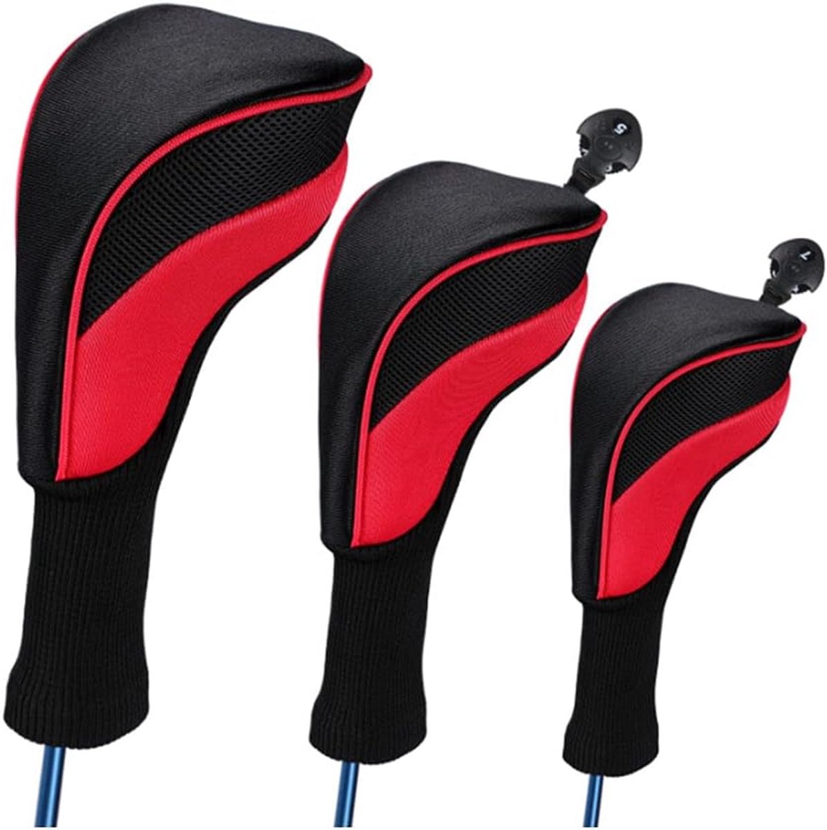 3 Stks/set Golf Driver Hout Hoofd Club Covers Apparatuur Pole Beschermende Mouw Professinal Golf Putter Hoofd Protectors