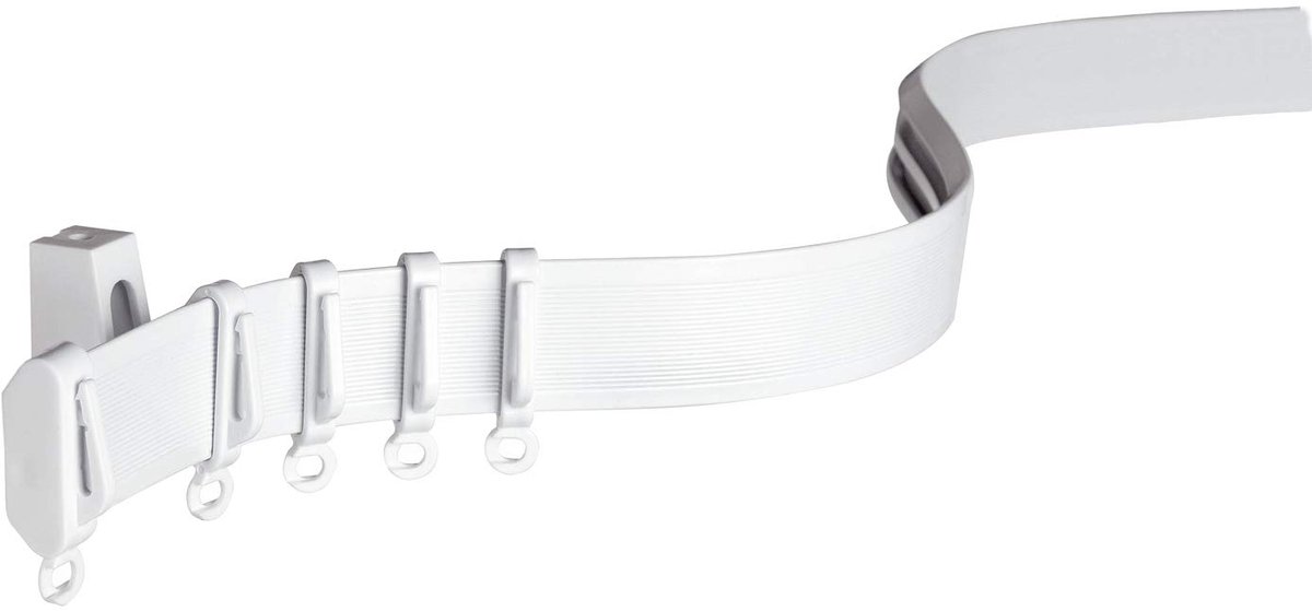 Gordijnrail Flexline, wit, 350 cm