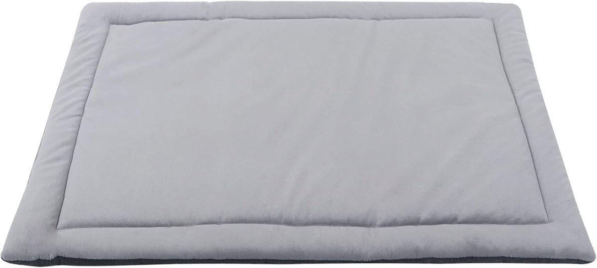 Hondenmat waterdichte kistmatras voor kleine middelgrote honden en katten FC004 (74 x 53 cm, lichtgrijs)