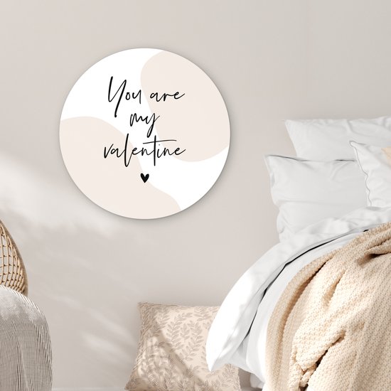 WallCircle - Wall Circle - Wall Circle Inside - Proverbes - Citations - You are my Valentine - Valentine - 60x60 cm - Décoration murale - Peintures Ronds