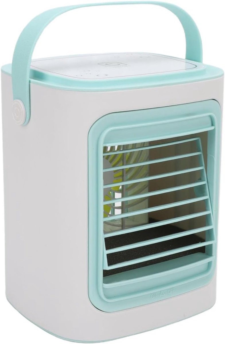 Draagbare, stille airconditioner met watertank | Geschikt voor thuis, kantoor, bureau, studentenkamers, reizen, kamperen, picknicken, fitness binnen en buiten en andere gelegenheden.