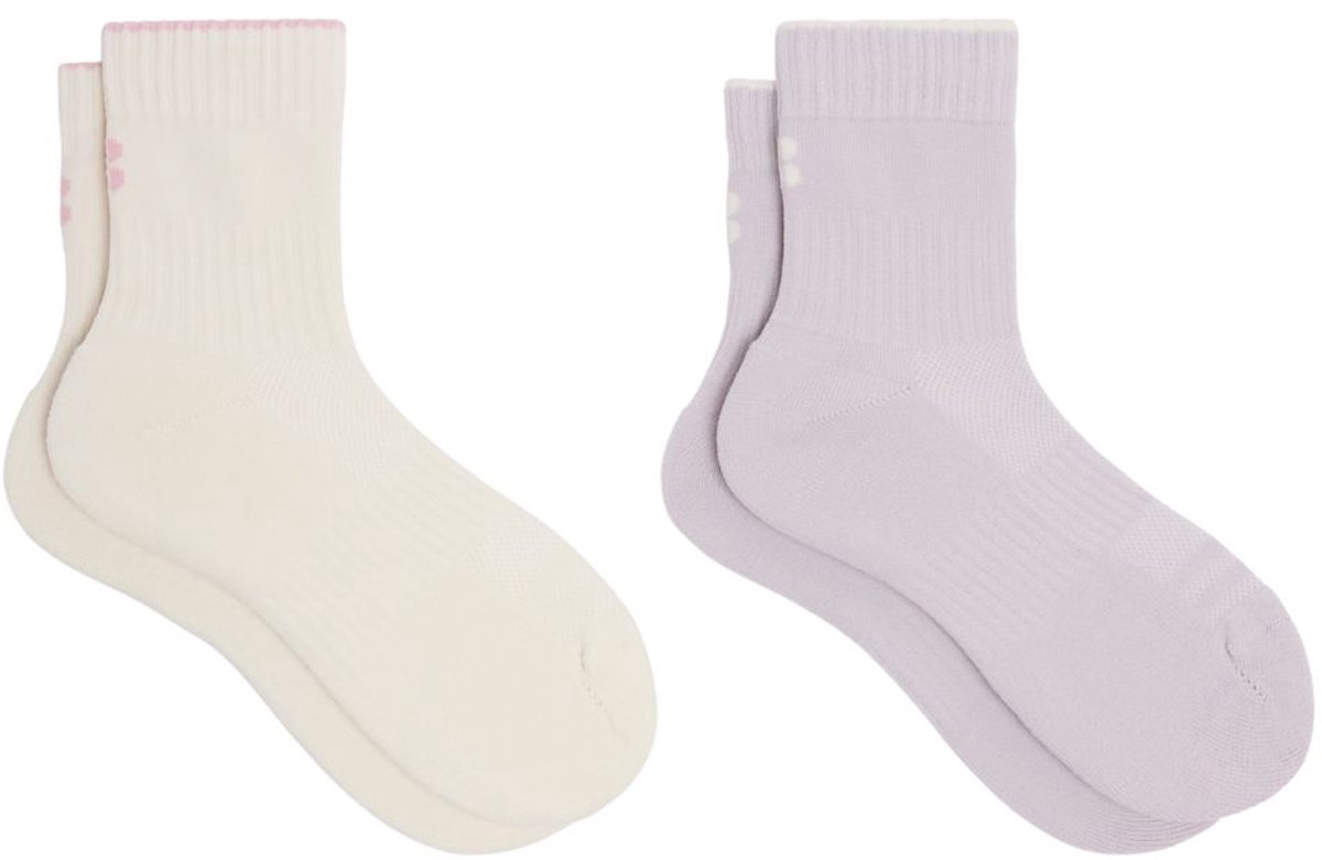 Sweaty Betty Crew hardloopsokken, 2-pack, ALPIN PAARS - Maat 6/8