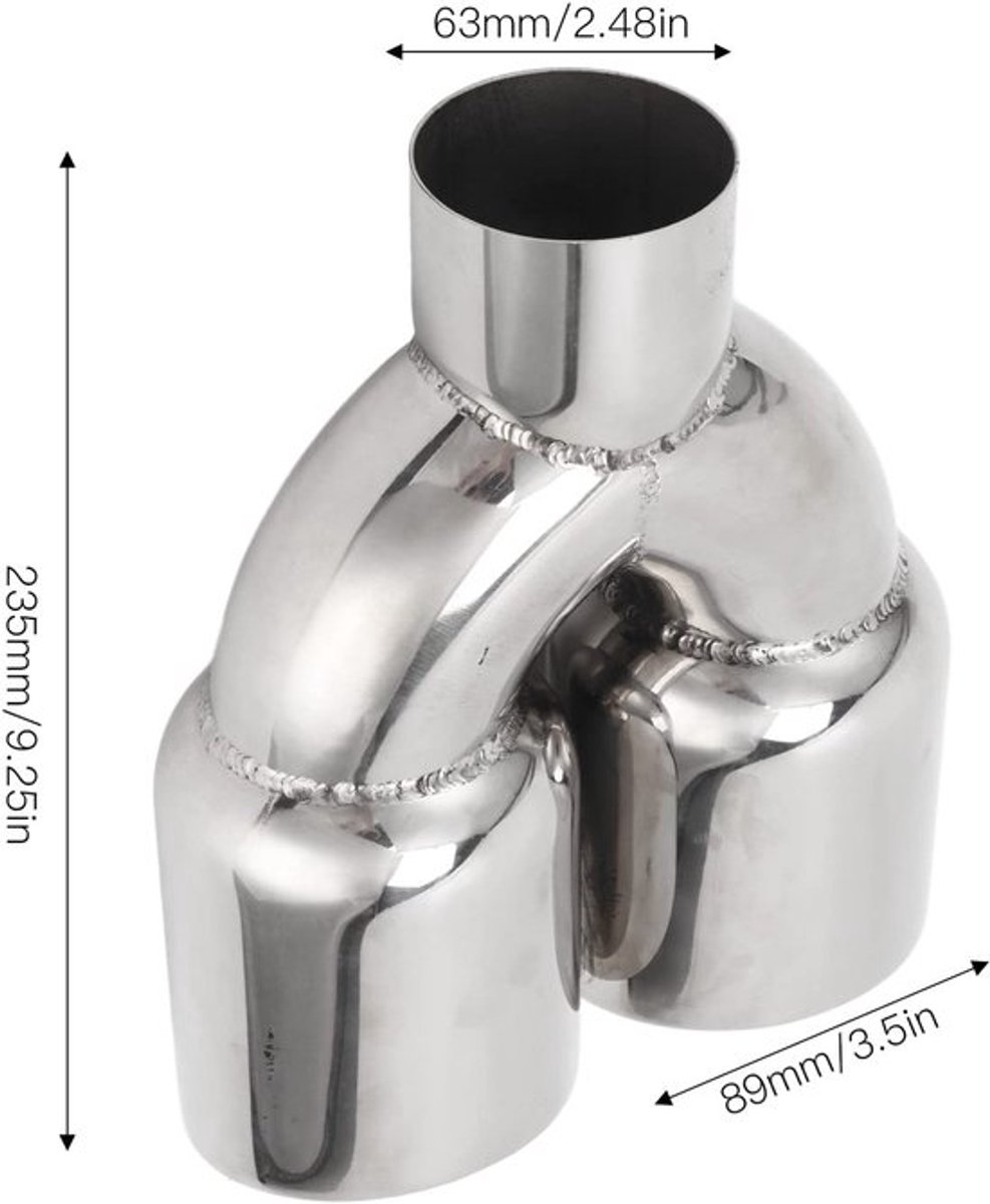 SPHProducts - Dual Uitlaat Tip - Auto Uitlaat Tip - Hoge prestaties