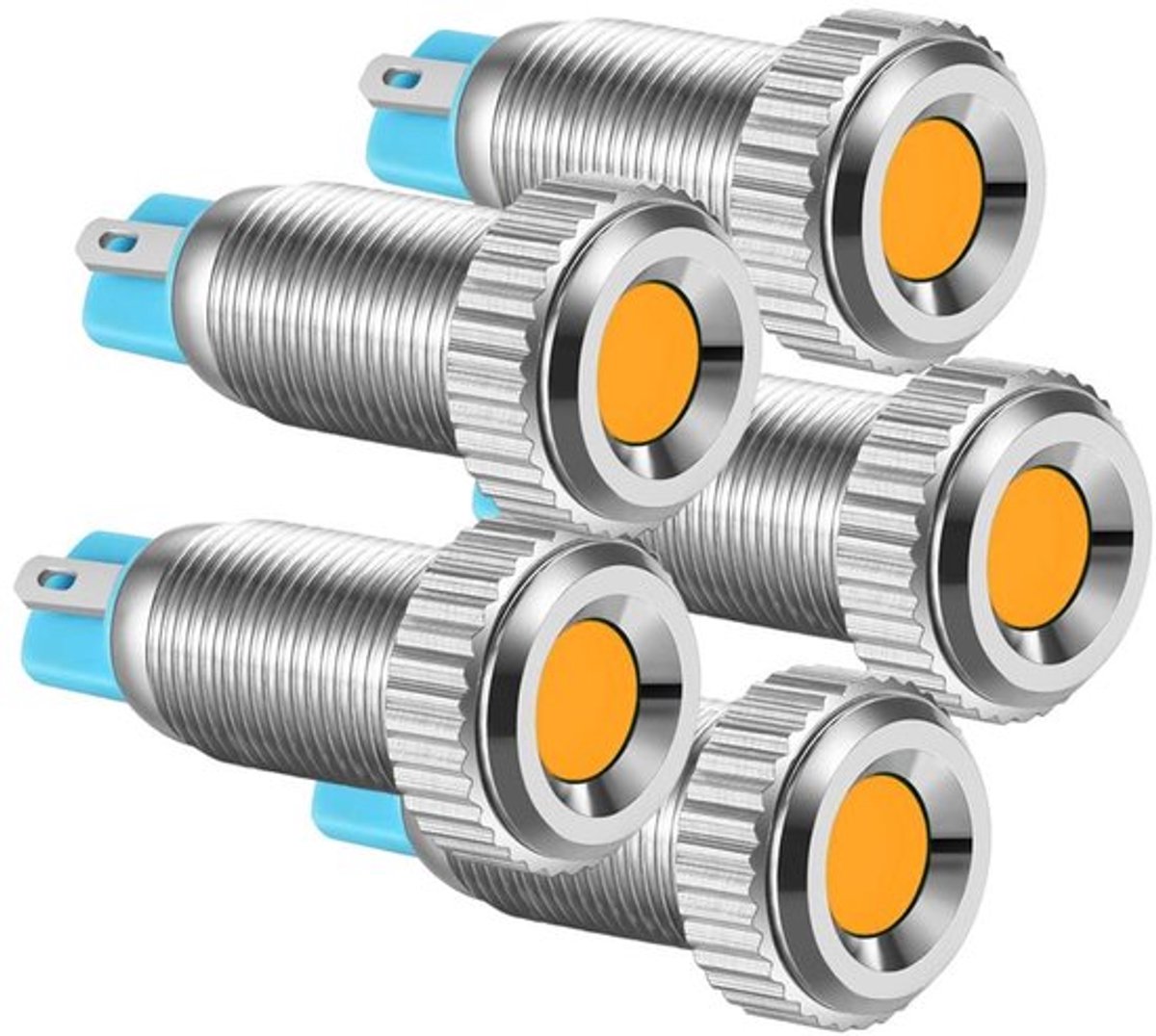 Store_7 - LED Indicator Licht - Waterdicht - Vernikkeld Koper - 8mm