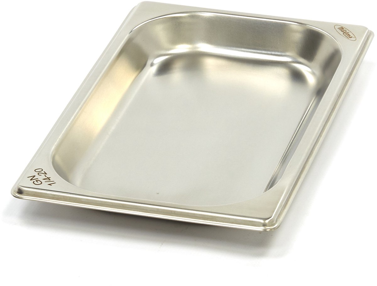 Gastronorm Bak - 1/4 GN - 2 cm Diep - RVS