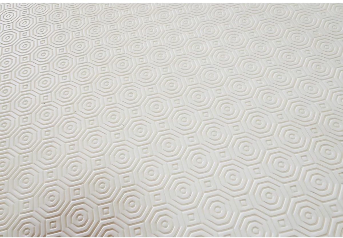 d'Ocre onder Sappe Lap gewaxt, Polychloride van Vinyl, Wit, 140 x 200 cm