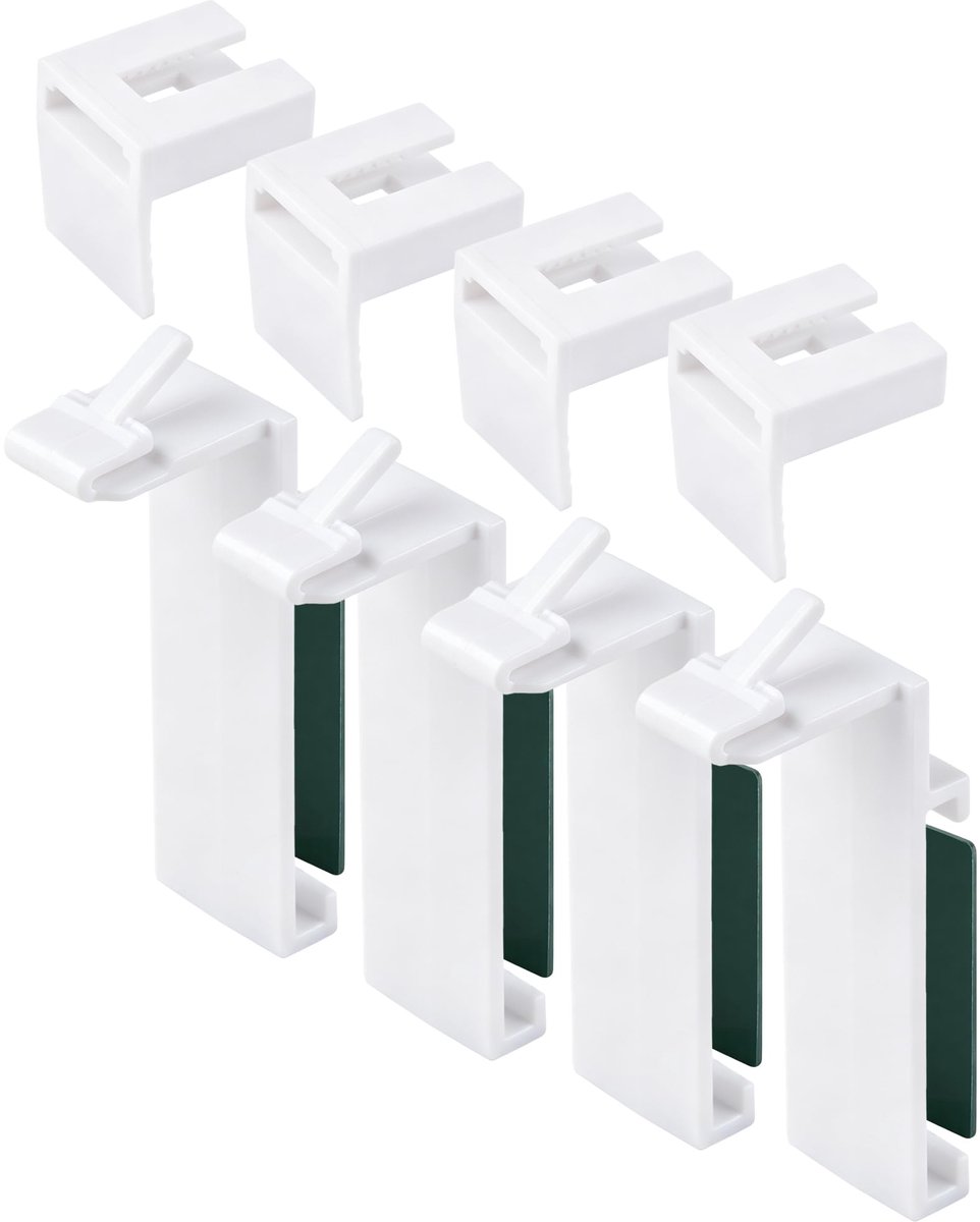 Gordijnroede Houder Zelfklevende, Gordijnroedebeugels Zonder Boren, Vervangingsonderdelen/Accessoires voor PVC en Houten Ramen en Deurkozijnen