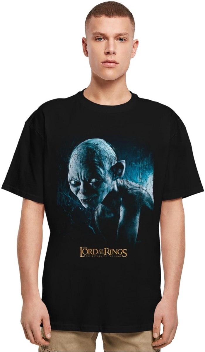 Merchcode The Lord of the Rings - Gollum Heavy Oversize Heren Tshirt - M - Zwart