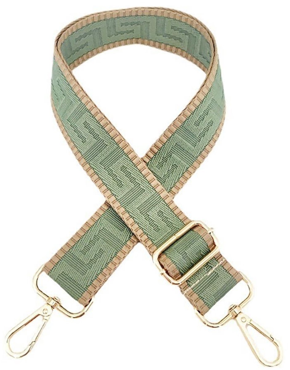 Dailygoods- Tasriem Verstelbaar 75-130 cm - Schouderband voor Tas - Tassenriem - Draagriem met Karabijnhaak - Polyester - Breedte 3,8 cm - Schouderriem