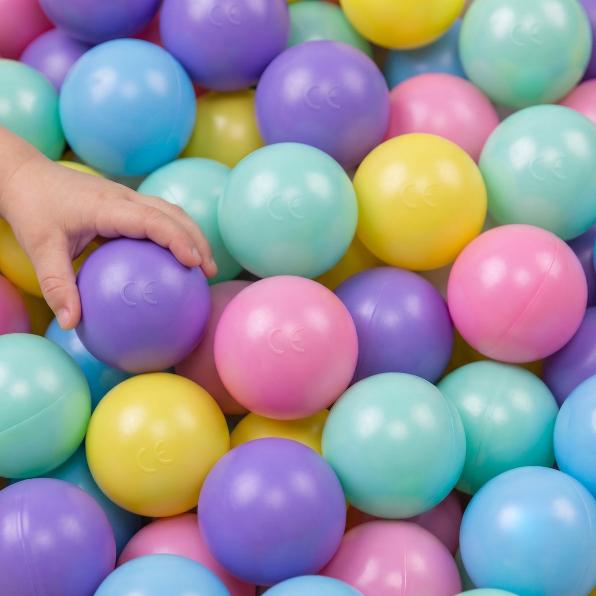 Vanaf dag Één: 300 Ballen voor Ballenbak - 6cm Plastic Baby Speelballen - Kinder Speelgoed Ballen
