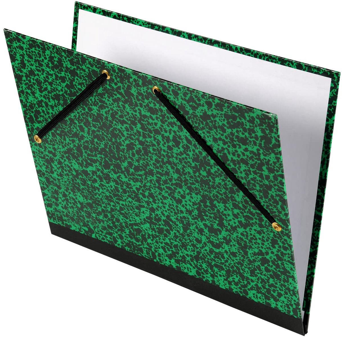 Documentenmap met 2 hoeken en elastische sluiting - 260x330 mm groen