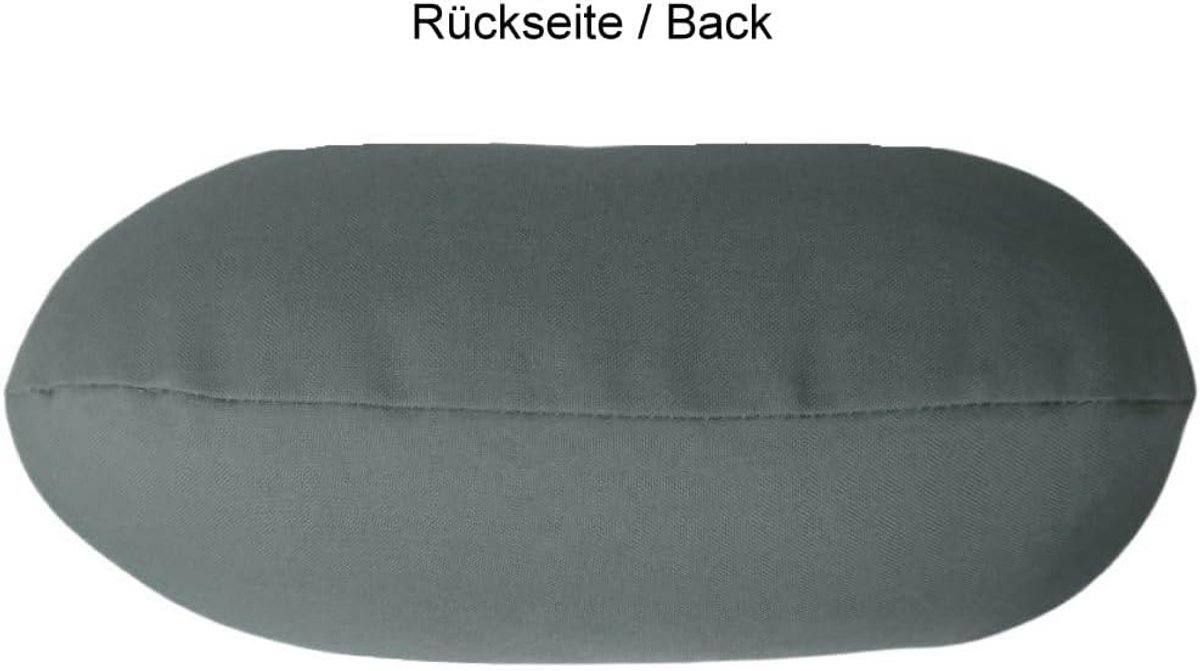 Home Nekkussen met microvezelvulling, nekkussen, comfortabel reiskussen voor vliegtuig, auto, kantoor, ideaal voor camping, vakantie en reis-gadgets (grijs)