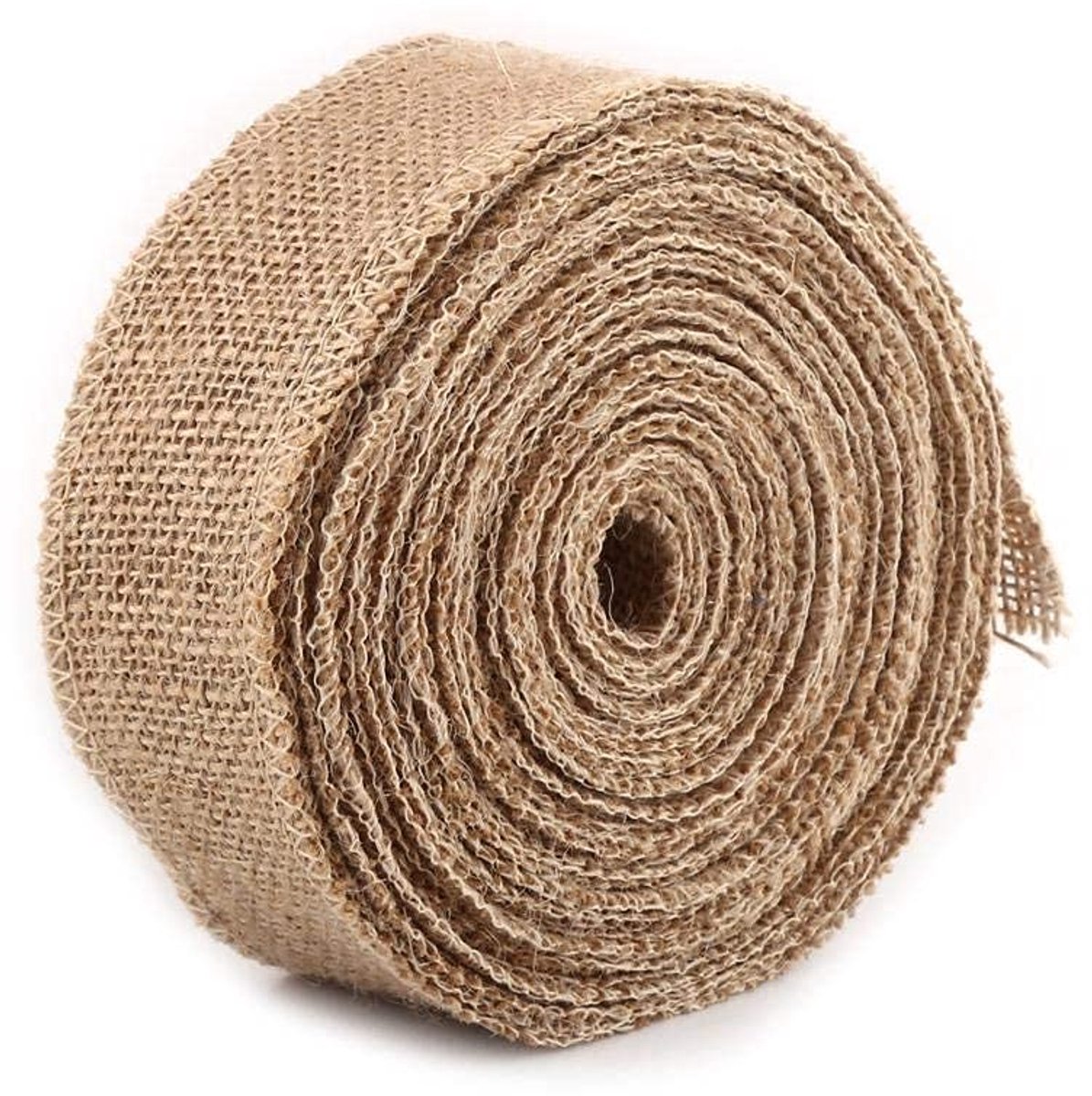 Rol van zeildoek, jute, doe-het-zelf, 10 m, jute, lint, stof, voor tafel en bruiloftsdecoratie (5 cm)