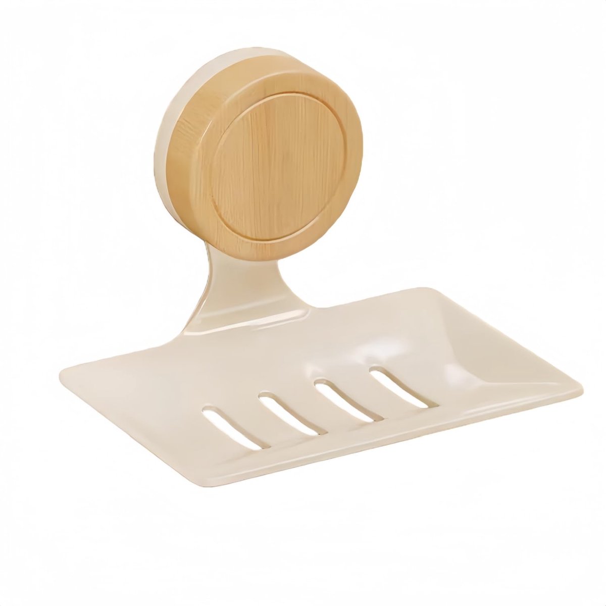 zeepbakje, zelfklevend zonder boren, zelfdrainerend met afvoergat, roestvrije zeephouder, wandmontage, sponshouder voor douche, badkamer en keukengootsteen (wit)