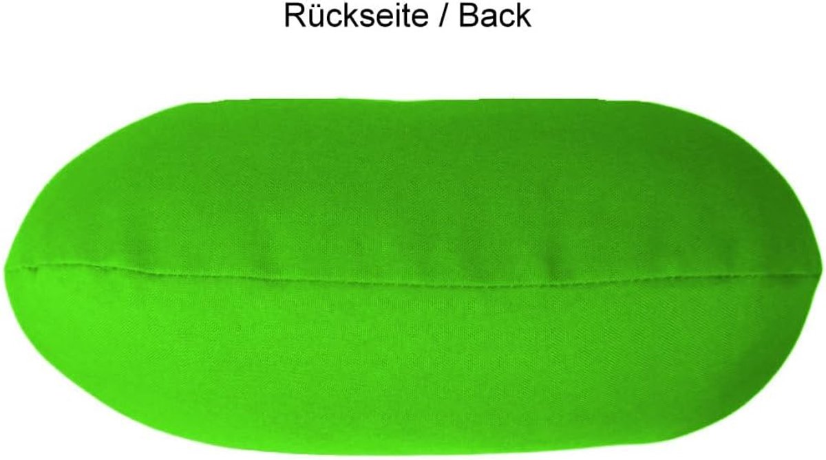 Home Nekkussen met microvezelvulling, nekkussen, comfortabel reiskussen voor vliegtuig, auto, kantoor, ideaal voor camping, vakantie en reis-gadgets (appelgroen)