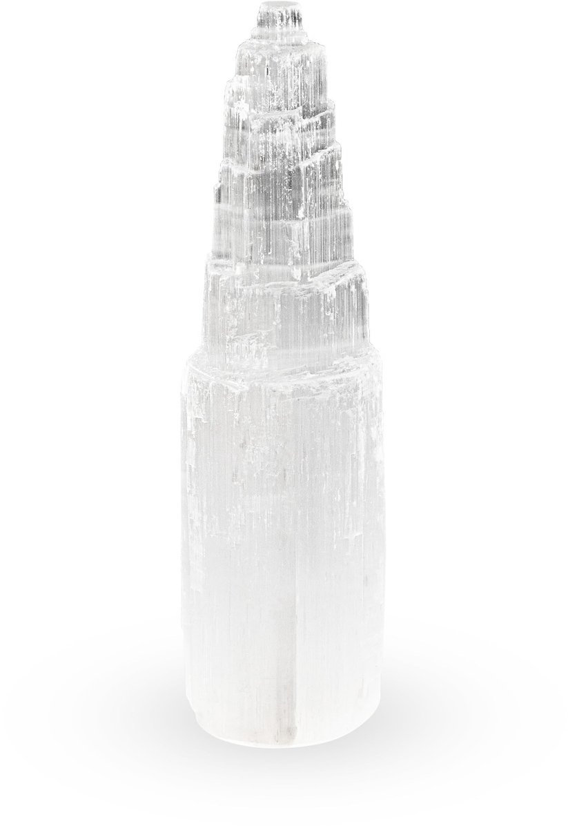 Dailygoods- Energietoren 20 cm - Handgemaakte Helende Stenen - Meditatie/Ziel - Reiki - Ruimteharmonisatie - Spirituele Reiniging - Natuurproduct - Healing Crystal