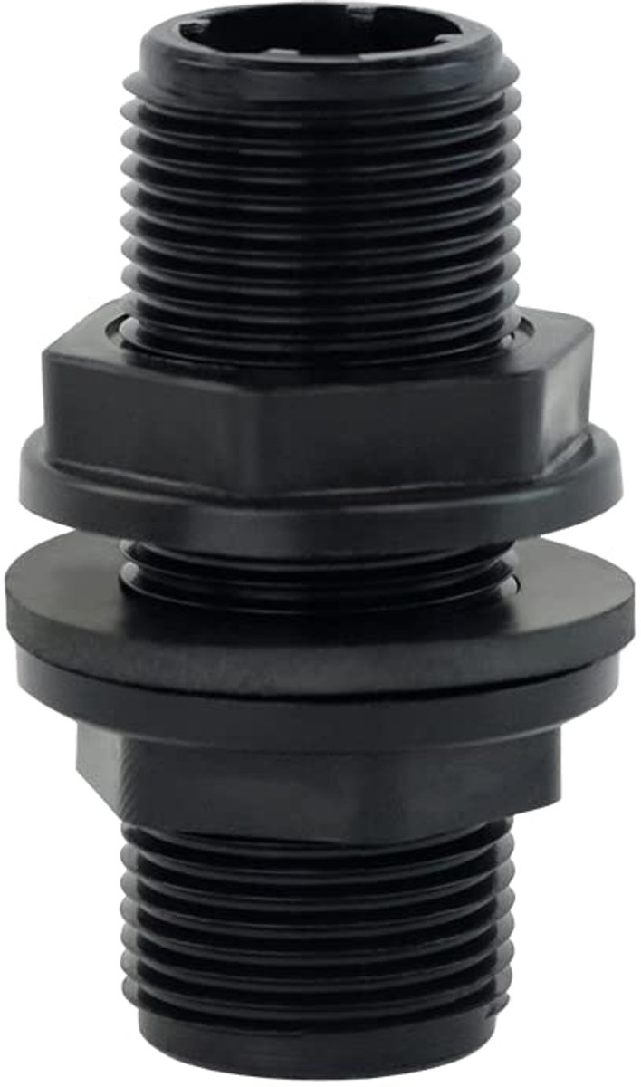Regentondoorvoer tondoorvoer 3/4 inch 26,4mm buitendraad - tankdoorvoer voor regenton, 1 stuk