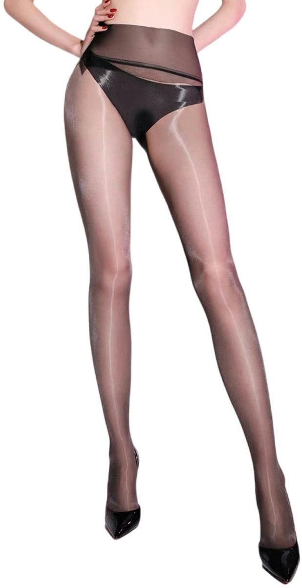 Dailygoods- Panty Glanzend - Dames - Ultradun - Naadloos - 3 Denier - Hoge Taille - Sexy Effect - Dameskousen