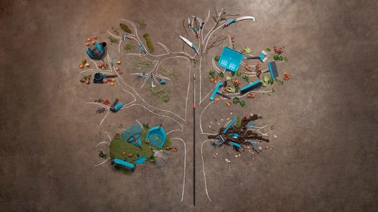 combisystem kleine hark: Tuinhark voor grondwerkzaamheden als schoonmaken, opruwen en egaliseren, c, 10 tanden, voor combisystem stelen, aanbevolen lengte 130 cm, 3185-20, standaard [Energieklasse A] — afbeelding 2