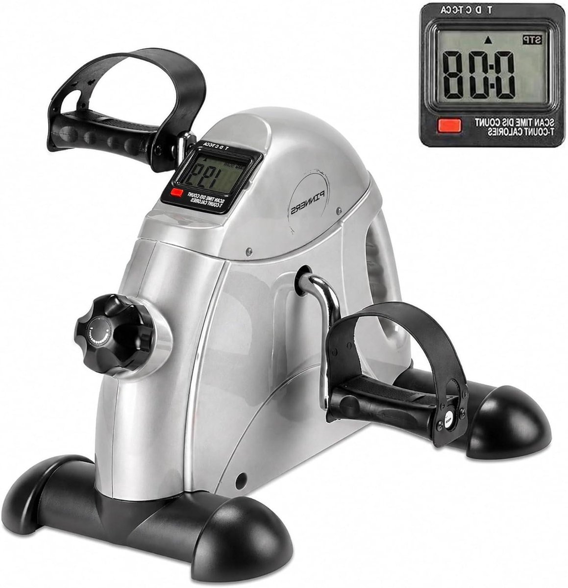 Mini Hometrainer - Pedaaltrainer Fiets trainer - Revalidatie en Fysio - Digitale LCD Monitor