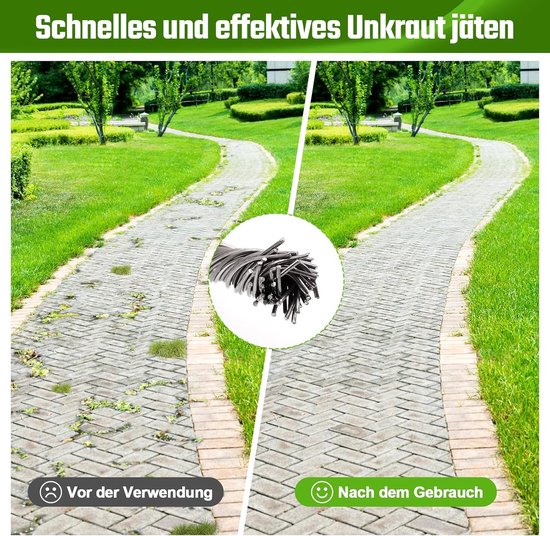 2 stuks onkruidborstel voor bosmaaier, onkruidborstel voor grastrimmer, bosmaaier accessoires, grastrimmerkop, wildkruidborstel Alleen voor snijwielmachines met een bladopening van 5 mm (6 kop — afbeelding 4
