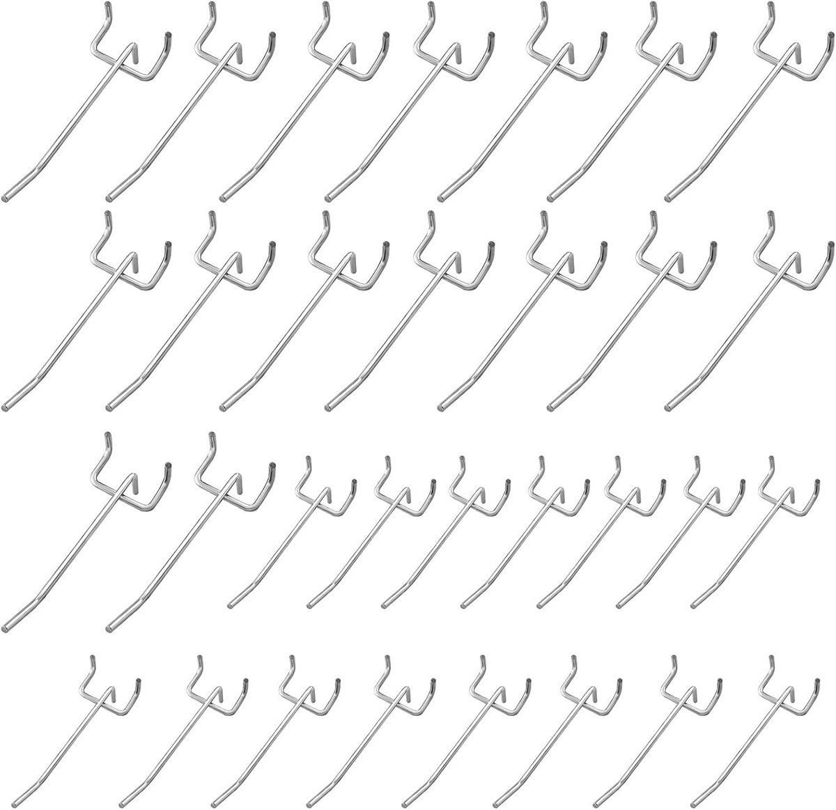 Haken, 5 cm/10 cm, gatenwand, gereedschapshouders, perfect voor garage, werkplaats, rek, geschikt voor geperforeerde wand