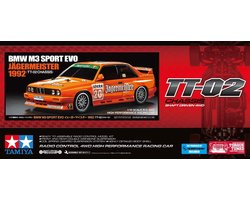 Tamiya Modelbouwpakket Auto - 58760 RC Auto - BMW M3 Sport Evo Jägermeister 1992 - TT-02 Chassis RC Plastic - 1:10 - Modelbouw