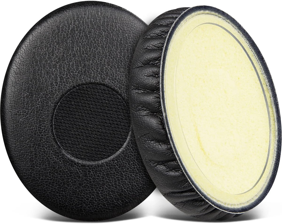 Dailygoods - SOULWIT oorkussens vervanging voor Sennheiser HD239 HD238 HD231 HD229 HD228 HD220 HD219 HD218 hoofdtelefoons, Earpads en Cushions kussens met zachter leer, lawaai isolatie schuim-zwart