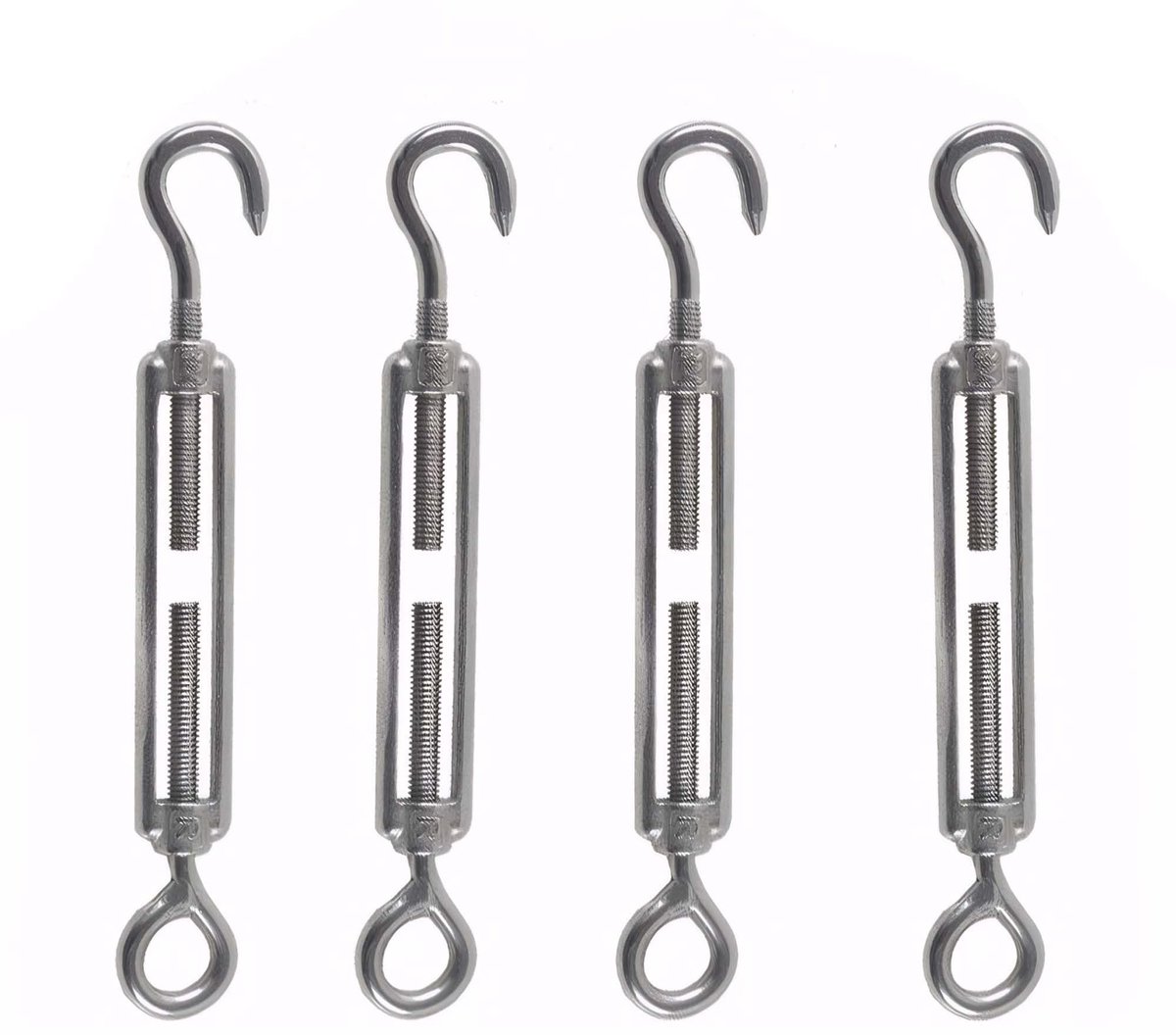 Dailygoods- Draadspanner 304 Roestvrij Staal - Verstelbare Spanner - Draadspanner voor Staalkabels - Antenne/Waslijn - Tuindecoratie/Zonnezeil Bevestiging - Eenvoudig te Bedienen - Kabelspanner