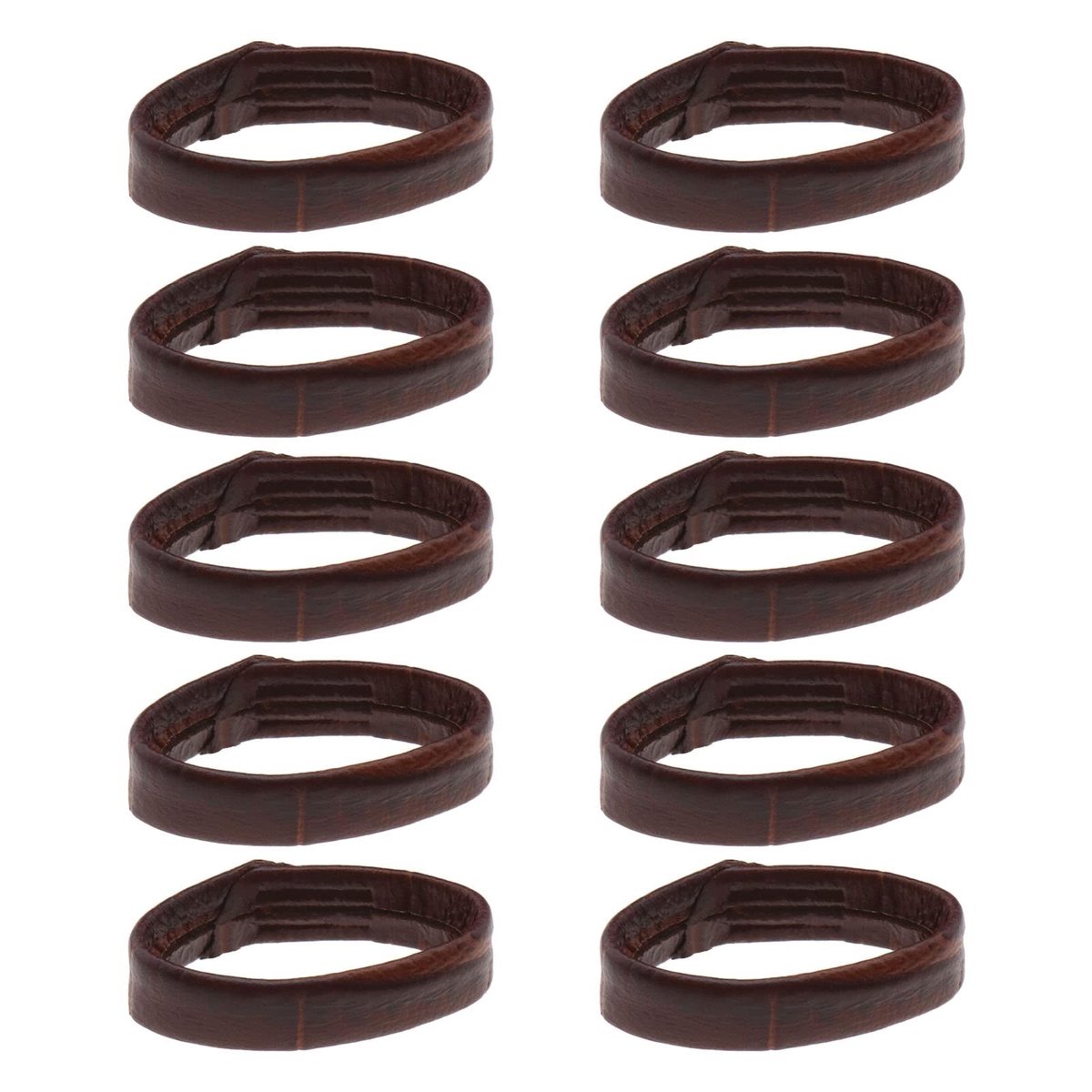 Dailygoods- Horlogeband Vervanging 10 Stuks - Lederen Band - Bevestigingsringen - Geschikt voor 18/20/22 mm - Duurzaam - Stabiliteit - Horlogebandjes