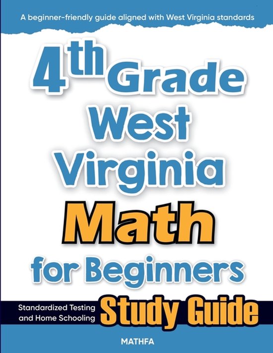 4th Grade West Virginia Math for Beginners - cover