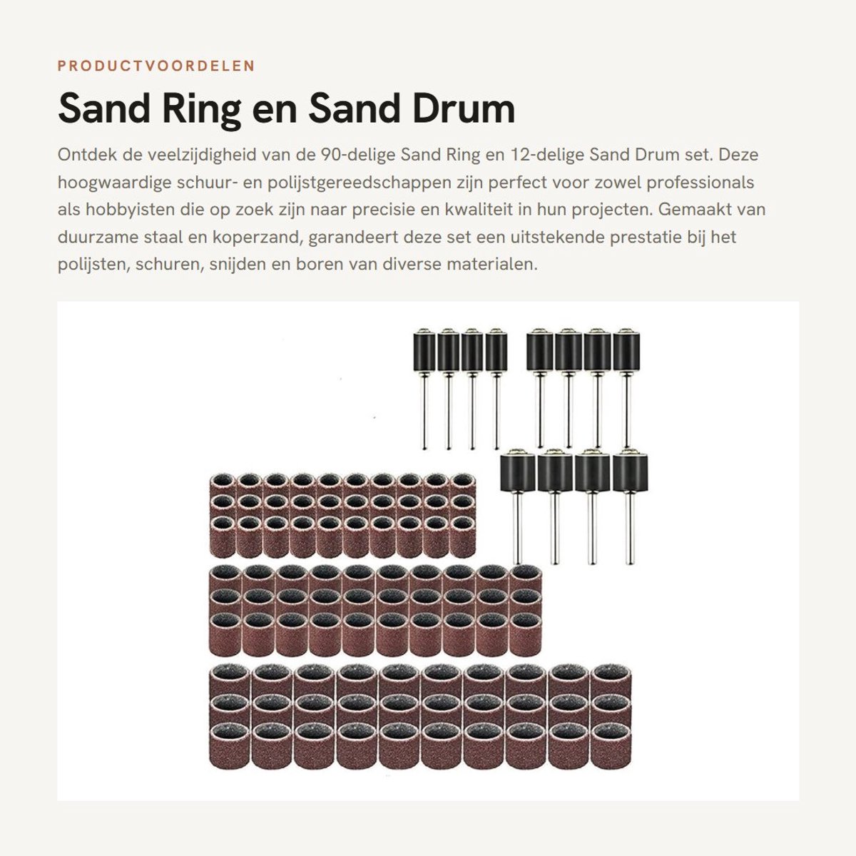 Dailygoods- Schuurband 75 x 533 mm - Schuurbanden 90 stuks - Polijstgereedschap - Snijden - Boren - Compacte vorm - Schuuraccessoires