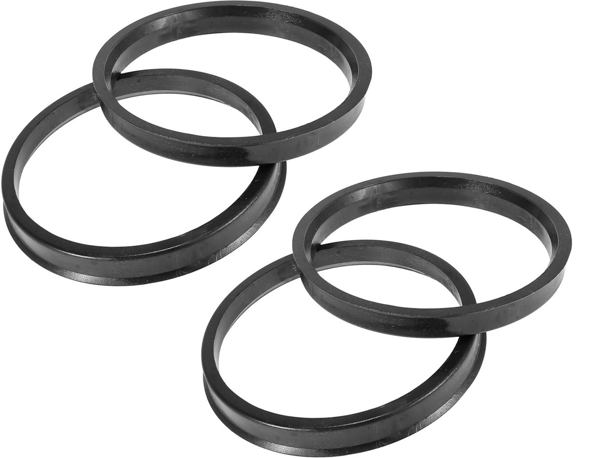 Dailygoods- Middenringen 4 Stuks - Kunststof - 78,1 mm tot 87,1 mm - Wielgat Spacer - Nauwkeurige Aanpassing - Vermindert Trillingen - Naafring