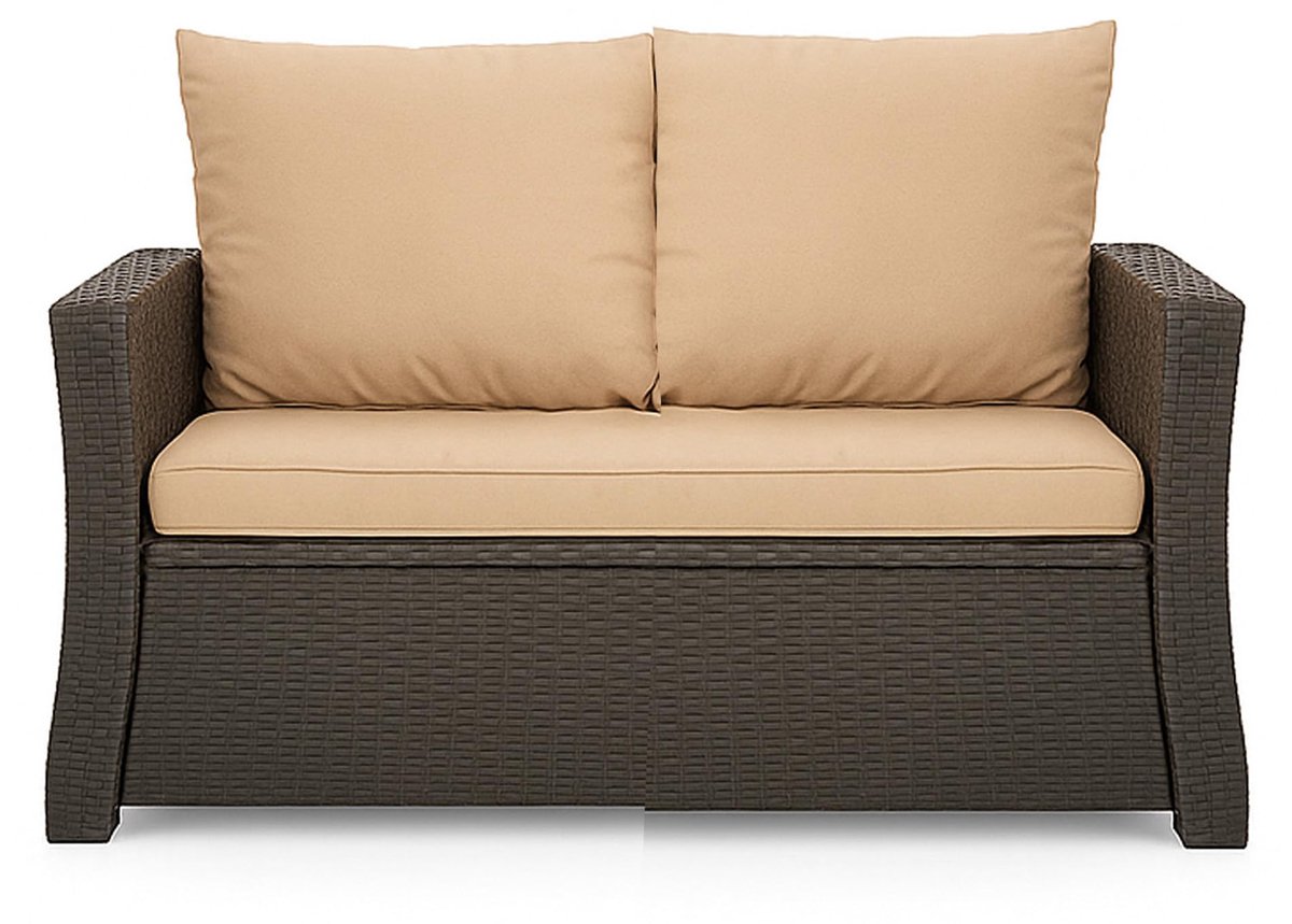 Bankopvulling - Outdoor zitkussen voor tuinbank voor polyrattan- kussens opvulling buiten - Bankopvulling voor zitbank Rattan Hollywoodstoel (Beige, 110 x 50 x 50 cm)